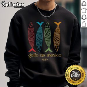 Cozy Nice Gulf of Mexico sweatshirt featuring a vibrant Sardine design, perfect for ocean lovers.