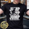 Womens 'Nice Jump Because You Love It' T-shirt featuring a fun jump rope design for fitness enthusiasts.