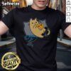 Nice nerdy pizza eating gamer cat t-shirt with a 'Game Paused' graphic, perfect for gaming enthusiasts and cat lovers.