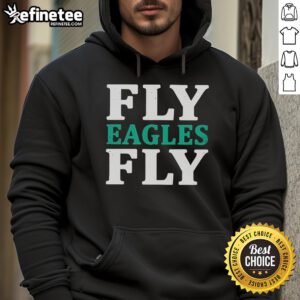 Official Fly Eagles Fly Philadelphia Hoodie featuring team logo and vibrant colors for Eagles fans.
