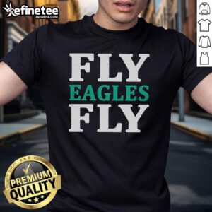Official Fly Eagles Fly Philadelphia T-Shirt featuring team colors and logo, perfect for Eagles fans and game day wear.