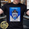 Francisco Lindor New York Mets T-shirt featuring MLB Network's Top 100 Players of 2025 poster design, ranked No. 6.