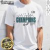 Original Philadelphia Eagles Super Bowl LIX Champions T-Shirt showcasing iconic victory design in green and white colors.