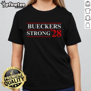 Premium Bueckers Strong 28 Ladies Tee featuring a stylish design for women's sportswear and casual fashion.