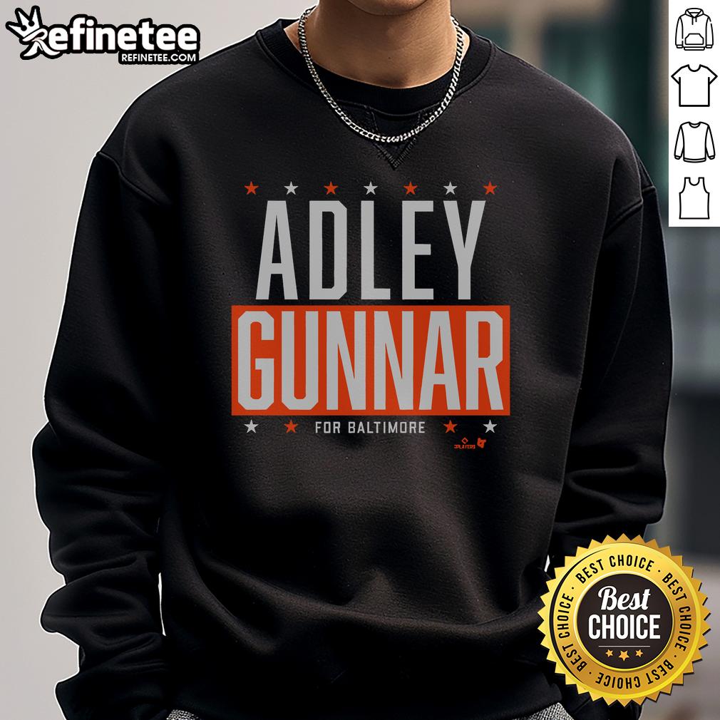 Top Adley Gunnar for Baltimore sweatshirt featuring stylish design, perfect for fans and casual wear enthusiasts.