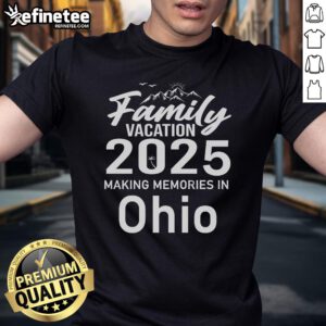 Awesome Family Vacation 2025 T-Shirt featuring fun Ohio design for making unforgettable memories together.