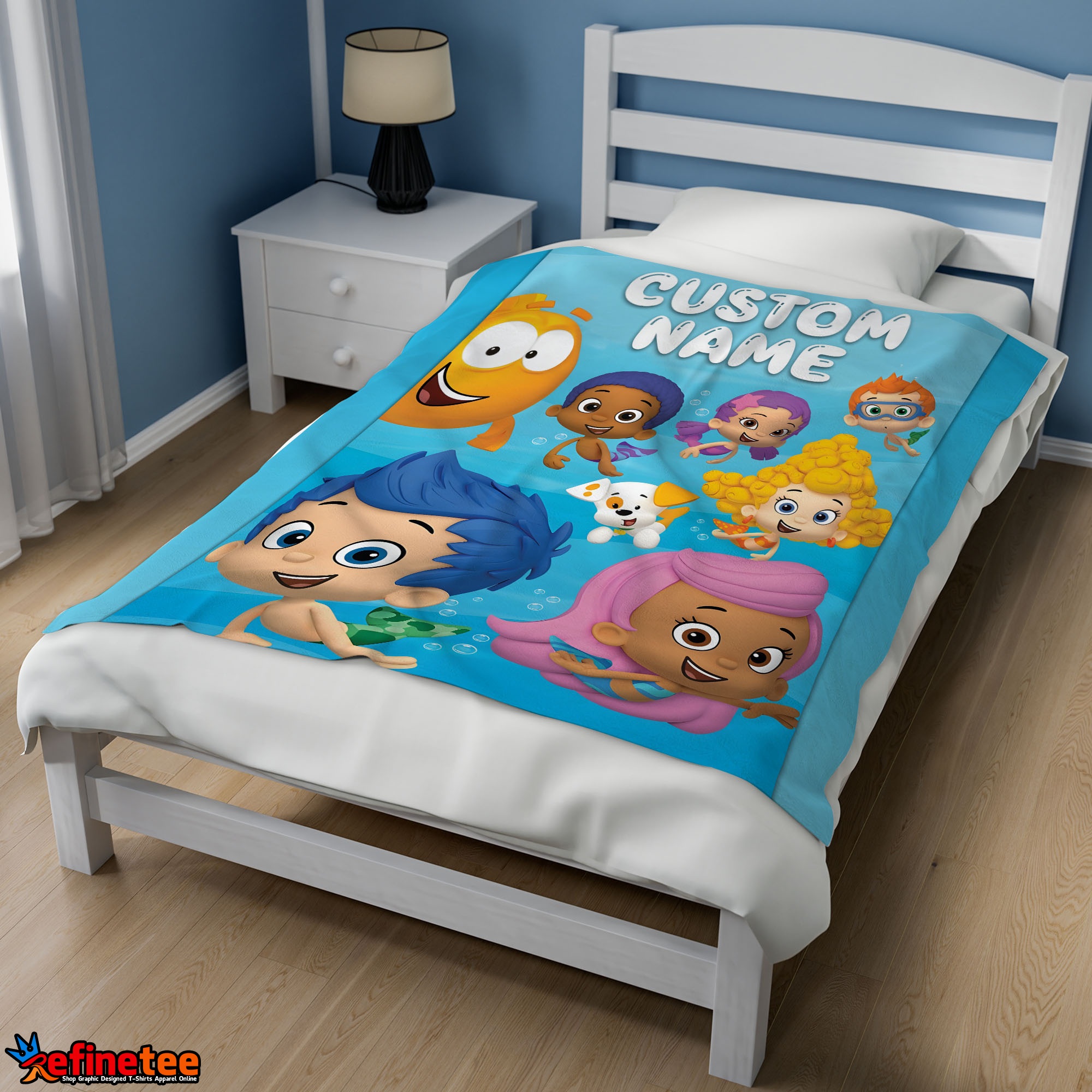 Bubble Guppies Underwater Adventure Blanket Fleece Customized Blanket