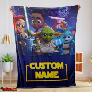 Cartoon Star Wars Young Jedi Adventures Blanket Fleece Customized Blanket