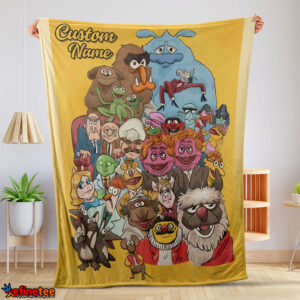 Cartoon Style The Muppet Show All Character Blanket Fleece Customized Blanket