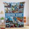 Cartoon Thomas And Friends Blanket Fleece Customized Blanket