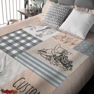 Classic Winnie The Pooh & Friends Sketch Blanket Fleece Customized Blanket