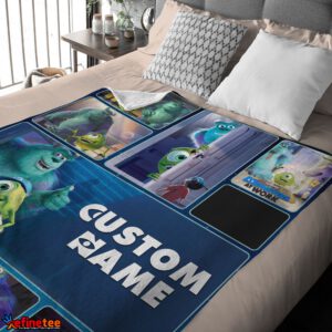 Disney Pixar Mike & Sulley Monsters Inc Blanket Fleece Customized Blanket