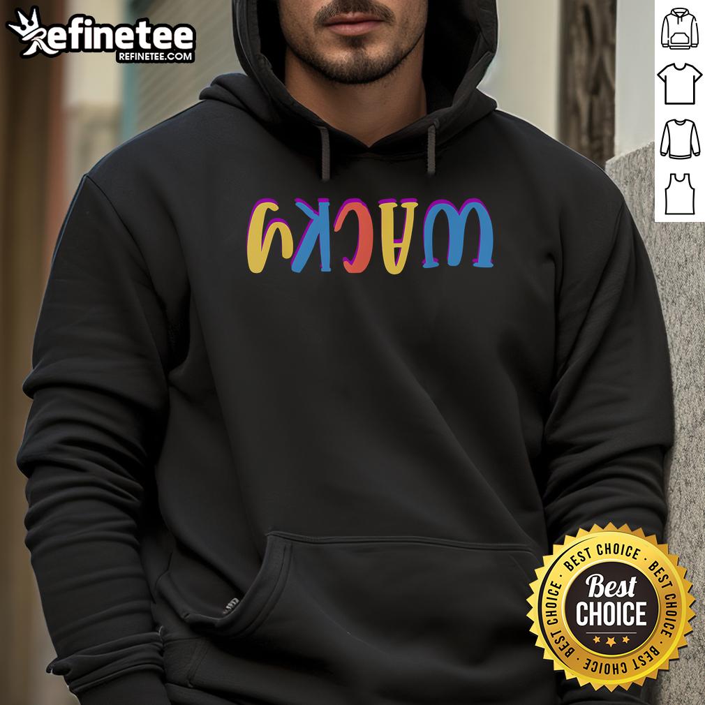 Funny wacky costume mismatch day hoodie featuring colorful designs and playful graphics for a fun-themed event.