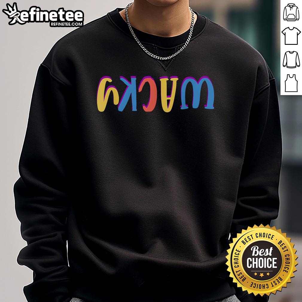 Funny Wacky Costume Mismatch Day sweatshirt featuring vibrant colors and quirky designs perfect for festive events.