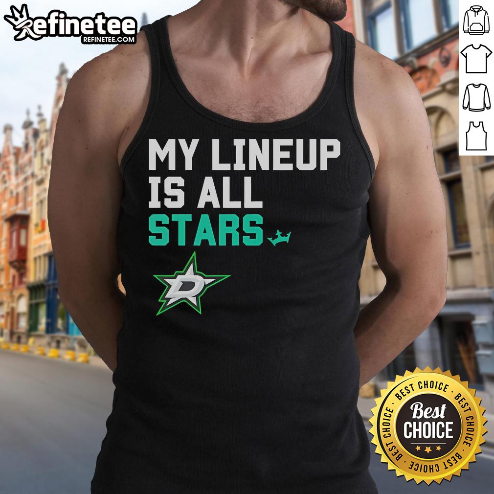 Dallas Stars logo tank top featuring a stylish design, perfect for fans showcasing team spirit and support.