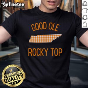 Good Ole Rocky Top Tennessee Buffalo Plaid T-Shirt featuring a classic plaid design perfect for casual wear.