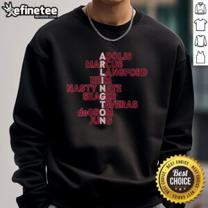 Nice Arlington Baseball MLB Names 2025 Sweatshirt featuring a stylish design for baseball fans and players.