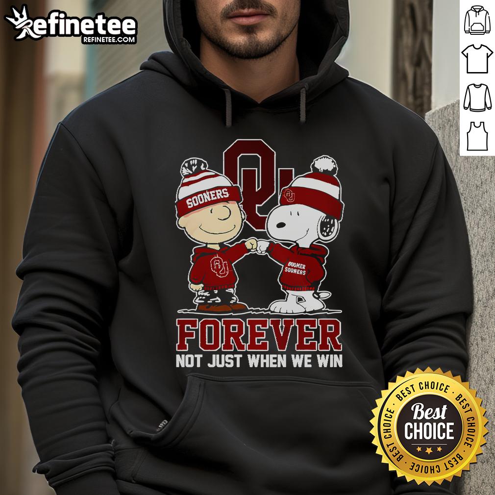Nice Forever Not Just When We Win Snoopy Hoodie featuring a playful Snoopy design, perfect for casual wear and fans.