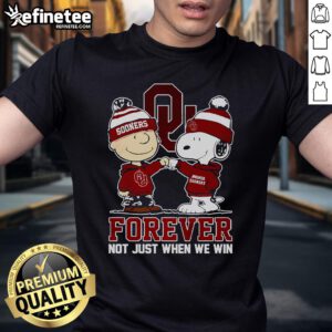 Nice Forever Not Just When We Win Snoopy T-Shirt featuring a playful Snoopy graphic and vibrant colors for casual wear.