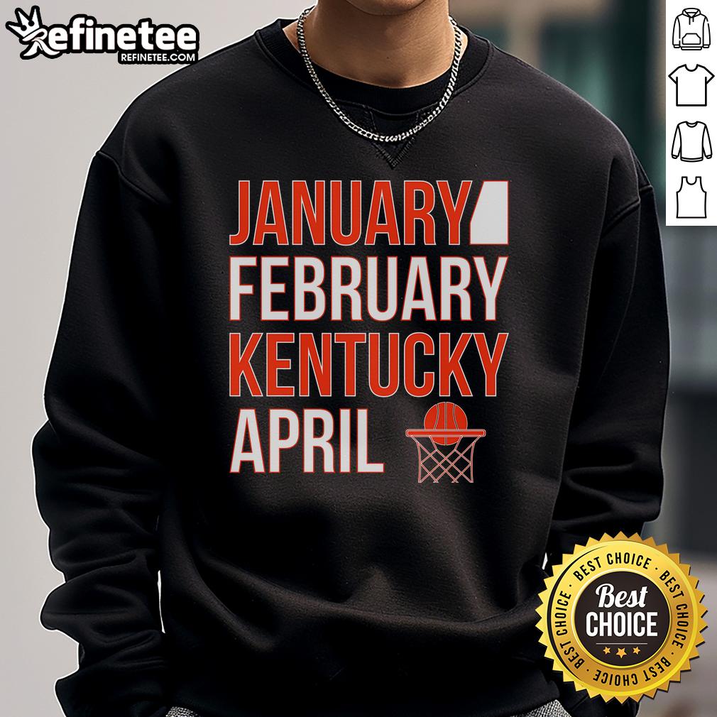 Cozy Kentucky basketball sweatshirt for January-February, perfect for fans and cold weather style.