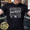 Nice Kentucky Wildcats 2025 NCAA Men's Basketball Tournament Sweet 16 T-Shirt featuring team colors and logo.