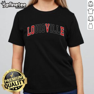Stylish Nice Louisville Love Ladies Tee featuring a vibrant design, perfect for expressing Louisville pride in fashion.