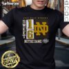 Notre Dame Fighting Irish 2025 NCAA Women's Basketball Tournament Sweet 16 T-Shirt featuring a no-look pass design.