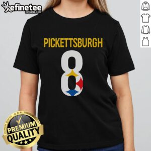 Nice Pickett'sburgh Diamond 8 Ladies Tee featuring a stylish design perfect for casual wear and outdoor activities.