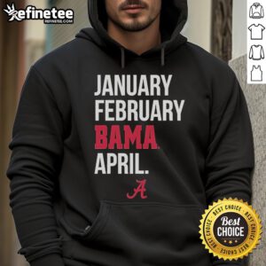 Official Alabama Basketball hoodie for January-February featuring vibrant colors and team logo, perfect for fans.