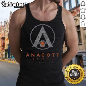 Official Anacott Steel Erie Pennsylvania tank top featuring a stylish design and vibrant colors, perfect for casual wear.