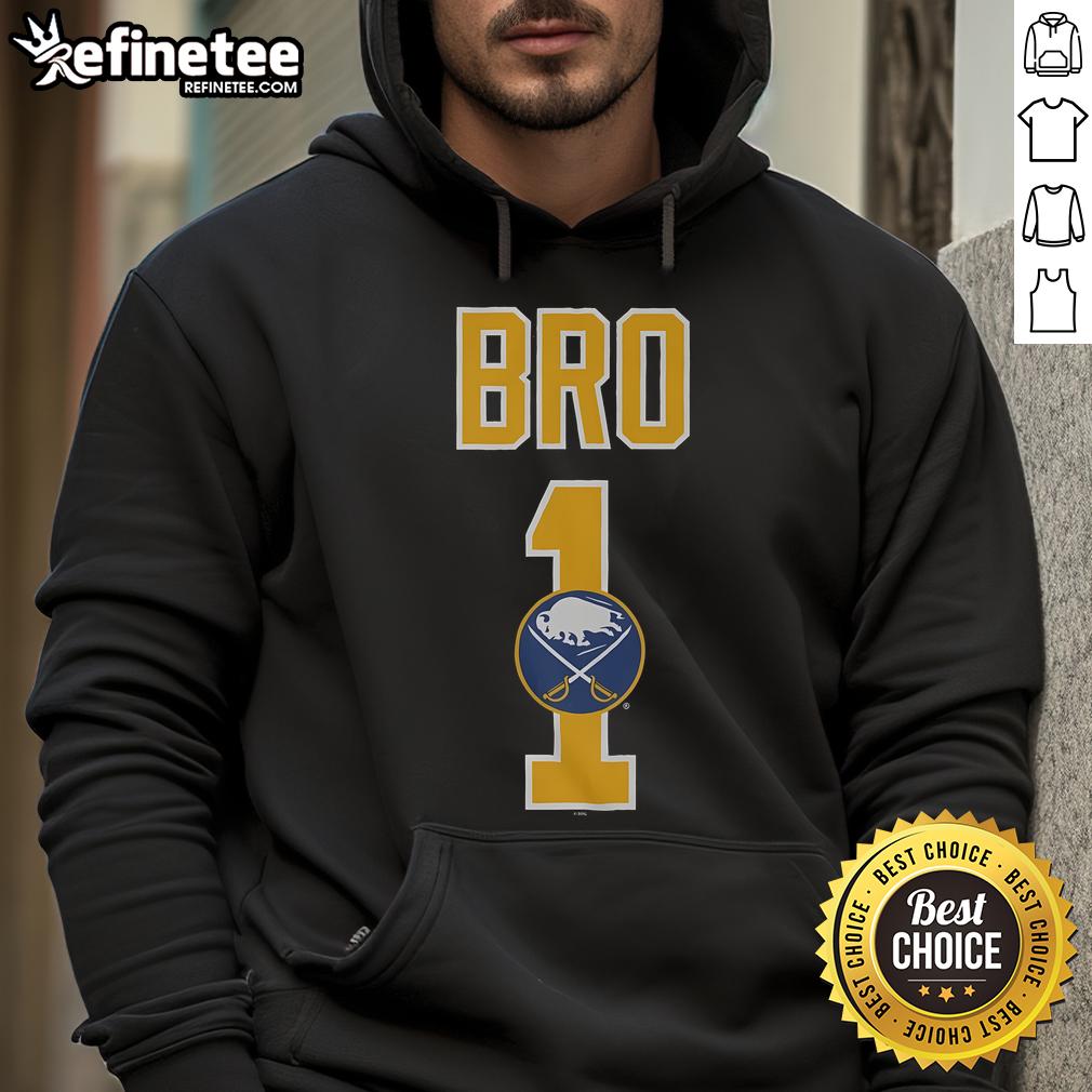 Official Buffalo Sabres Number 1 Bro Hoodie featuring team logo and bold design, perfect for fans and game day wear.