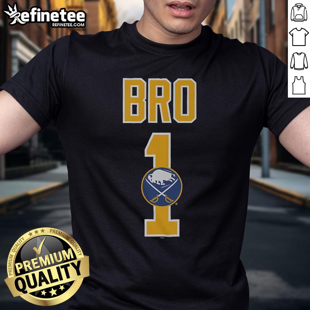 Official Buffalo Sabres Number 1 Bro T-Shirt featuring bold graphics and team colors for loyal fans.