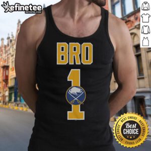 Official Buffalo Sabres Number 1 Bro Tank Top, perfect for fans to show team spirit during summer games.