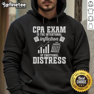 Cozy Official CPA Exam hoodie featuring 'My Lucky CPA Exam' design, perfect for accounting professionals and students.