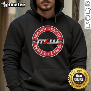Official Major League Wrestling Since 2002 Hoodie featuring logo and stylish design for wrestling fans.