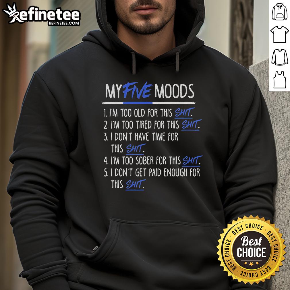 Official My Five Moods Hoodie featuring vibrant colors and cozy design, perfect for expressing your unique style.