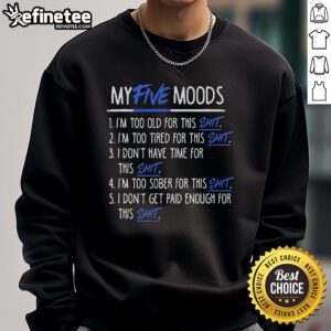 Official My Five Moods Sweatshirt featuring a cozy design and vibrant colors, perfect for casual outfits.