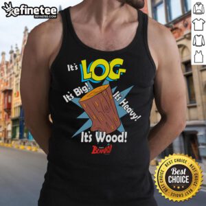 Official Ren and Stimpy It's Log from Blammo tank top featuring vibrant graphics and retro cartoon design.