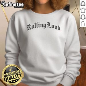 Official Rolling Loud Worldwide 2025 sweatshirt featuring vibrant graphics and a stylish design for festival fans.