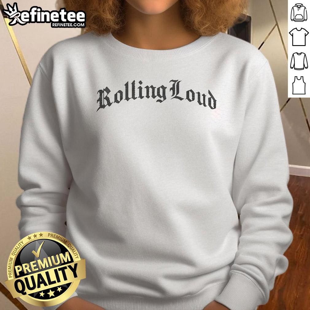 Official Rolling Loud Worldwide 2025 sweatshirt featuring vibrant graphics and a stylish design for festival fans.