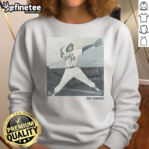 Official Toni Stone Pay Homage Sweatshirt featuring a stylish design celebrating the legendary baseball player Toni Stone.