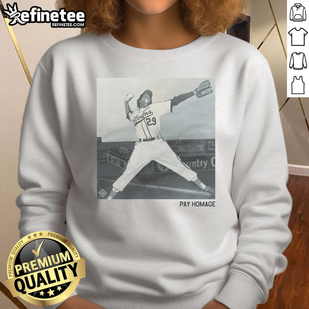 Official Toni Stone Pay Homage Sweatshirt featuring a stylish design celebrating the legendary baseball player Toni Stone.