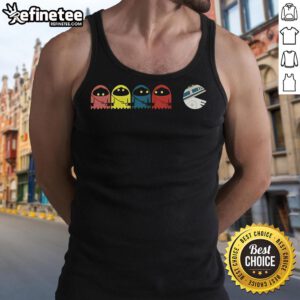 Official Utini Pacman Star Wars tank top featuring vibrant graphics and a stylish design for fans and gamers.