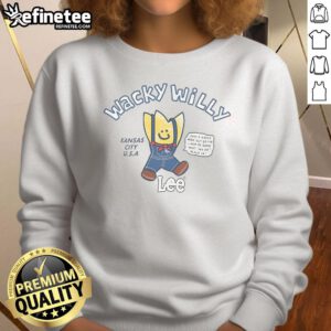 Official Wacky Willy X Lee Kansas City U.S.A. Sweatshirt showcasing vibrant design and comfortable fit for casual wear.