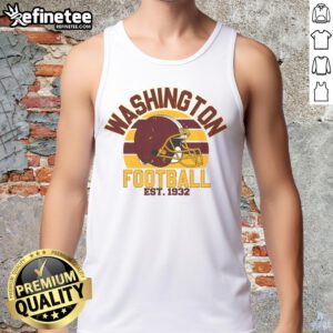 Official Washington Football Est 1932 Tank Top featuring team logo and vintage design for fans and supporters.