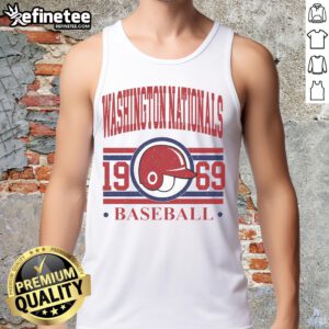 Original Washington Nationals baseball team 1969 tank top featuring classic logo and vintage design for collectors.
