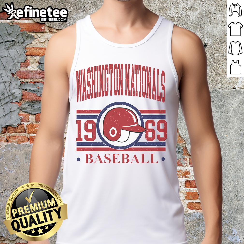 Original Washington Nationals baseball team 1969 tank top featuring classic logo and vintage design for collectors.