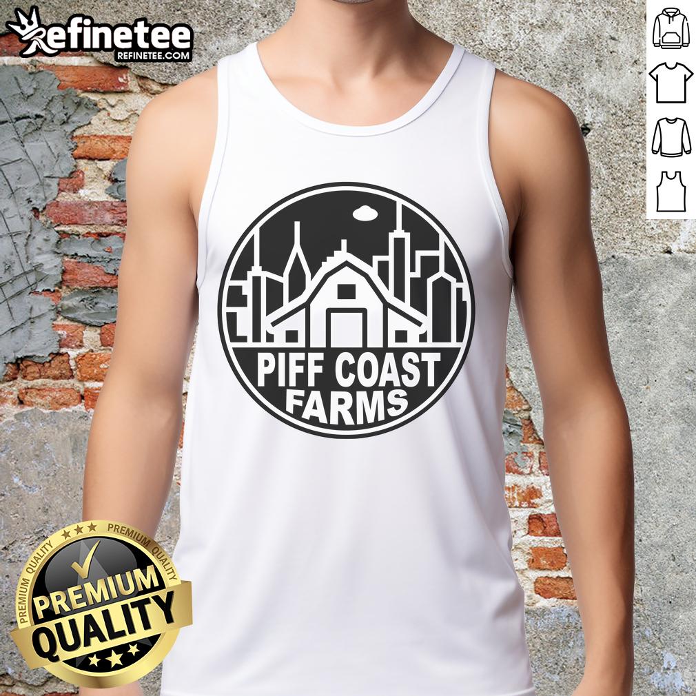 Stylish Premium Piff Coast Farms tank top featuring vibrant colors and a comfortable fit, perfect for casual wear.