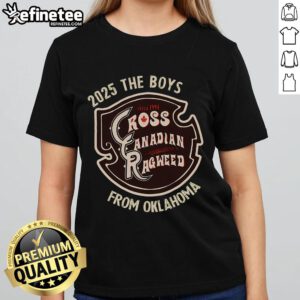 Good Cross Canadian Ragweed concert 2025 ladies tee featuring The Boy From Oklahoma design, perfect for fans.