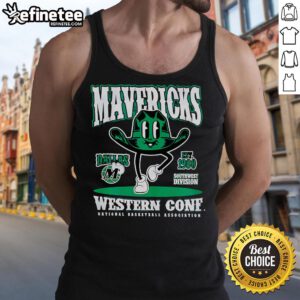Good Dallas Mavericks Mitchell And Ness Retro Mascot Tank Top featuring vibrant team colors and classic logo design.